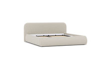 Load image into Gallery viewer, Ara Bed - King - Upholstered - Silken Sand - Storage
