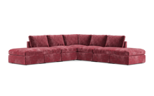Load image into Gallery viewer, Ciello - Sectional - Bordeaux - High Angled
