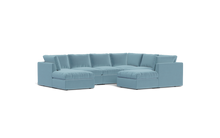 Load image into Gallery viewer, Ciello - Sectional - Aqua - High Angled
