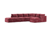 Load image into Gallery viewer, Ciello - Sectional - Bordeaux - High Angled
