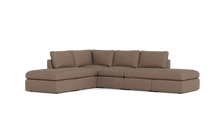 Load image into Gallery viewer, Ciello - Sectional - Mocha - High Angled
