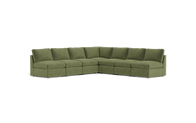 Load image into Gallery viewer, Ciello - Sectional - Cypress Green - High Angled
