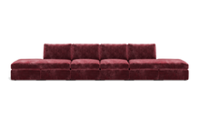 Load image into Gallery viewer, Ciello - Sofa - Bordeaux - High Angled
