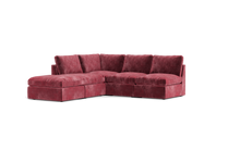 Load image into Gallery viewer, Ciello - Sectional - Bordeaux - High Angled
