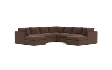 Load image into Gallery viewer, Ciello XL - Sectional - Chocolate - High Angled
