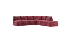 Load image into Gallery viewer, Ciello - Sectional - Bordeaux - High Angled
