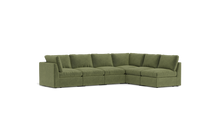 Load image into Gallery viewer, Ciello - Sectional - Cypress Green - High Angled

