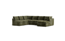 Load image into Gallery viewer, Ciello - Sectional - Sage - High Angled
