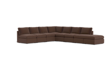 Load image into Gallery viewer, Ciello XL - Sectional - Chocolate - High Angled

