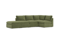 Load image into Gallery viewer, Ciello - Sectional - Cypress Green - High Angled

