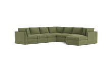Load image into Gallery viewer, Ciello - Sectional - Cypress Green - High Angled
