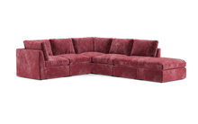 Load image into Gallery viewer, Ciello - Sectional - Bordeaux - High Angled

