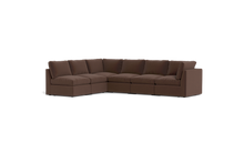 Load image into Gallery viewer, Ciello - Sectional - Chocolate - High Angled
