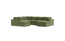 Load image into Gallery viewer, Ciello XL - Sectional - Cypress Green - Regular Backrest

