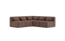 Load image into Gallery viewer, Atmosphere - Sectional - Rounded Backrest - Chocolate

