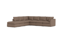 Load image into Gallery viewer, Ciello - Sectional - Mocha - High Angled
