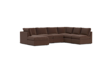 Load image into Gallery viewer, Ciello - Sectional - Chocolate - High Angled

