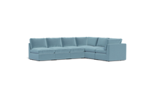 Load image into Gallery viewer, Ciello - Sectional - Aqua - High Angled
