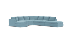 Load image into Gallery viewer, Ciello - Sectional - Aqua - High Angled
