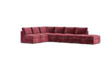 Load image into Gallery viewer, Ciello - Sectional - Bordeaux - High Angled
