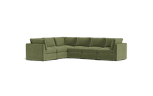Load image into Gallery viewer, Ciello - Sectional - Cypress Green - High Angled
