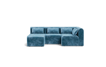 Load image into Gallery viewer, Atmosphere Sleeper Sofa &amp; Sectional - Rounded Backrest - Harbour Blue
