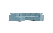 Load image into Gallery viewer, Ciello - Sectional - Aqua - High Angled

