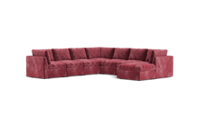 Load image into Gallery viewer, Ciello - Sectional - Bordeaux - High Angled

