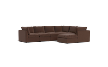 Load image into Gallery viewer, Ciello - Sectional - Chocolate - High Angled
