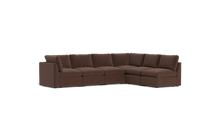 Load image into Gallery viewer, Ciello XL - Sectional - Chocolate - High Angled
