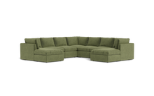 Load image into Gallery viewer, Ciello - Sectional - Cypress Green - High Angled
