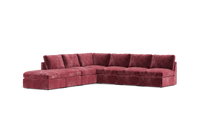 Load image into Gallery viewer, Ciello XL - Sectional - Bordeaux - High Angled
