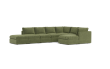 Load image into Gallery viewer, Ciello - Sectional - Cypress Green - High Angled
