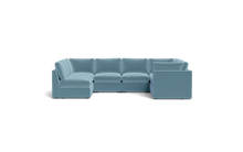 Load image into Gallery viewer, Ciello - Sectional - Aqua - High Angled
