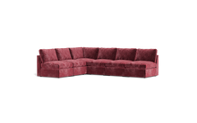 Load image into Gallery viewer, Ciello - Sectional - Bordeaux - High Angled
