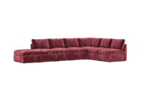 Load image into Gallery viewer, Ciello XL - Sectional - Bordeaux - High Angled
