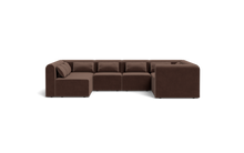 Load image into Gallery viewer, Atmosphere - Sectional - Rounded Backrest - Chocolate
