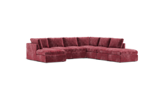 Load image into Gallery viewer, Ciello XL - Sectional - Bordeaux - High Angled
