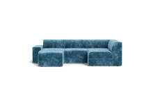Load image into Gallery viewer, Atmosphere Sleeper Sofa &amp; Sectional - Regular Backrest - Harbour Blue
