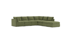 Load image into Gallery viewer, Ciello - Sectional - Cypress Green - High Angled
