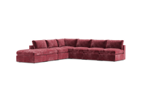 Load image into Gallery viewer, Ciello - Sectional - Bordeaux - Regular Backrest
