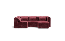 Load image into Gallery viewer, Atmosphere Sleeper Sofa &amp; Sectional - Rounded Backrest - Bordeaux

