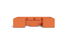 Load image into Gallery viewer, Atmosphere Sleeper Sofa &amp; Sectional - Rounded Backrest - Tangerine
