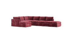 Load image into Gallery viewer, Ciello - Sectional - Bordeaux - High Angled

