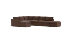 Load image into Gallery viewer, Ciello - Sectional - Chocolate - High Angled
