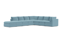Load image into Gallery viewer, Ciello - Sectional - Aqua - High Angled
