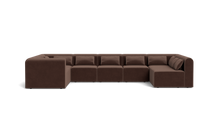 Load image into Gallery viewer, Atmosphere - Sectional - Rounded Backrest - Chocolate
