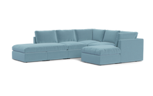 Load image into Gallery viewer, Ciello - Sectional - Aqua - High Angled
