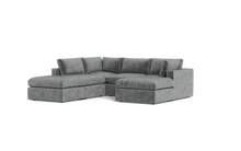 Load image into Gallery viewer, Ciello XL - Sectional - Basalt - Regular Backrest
