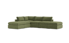 Load image into Gallery viewer, Ciello XL - Sectional - Cypress Green - Regular Backrest
